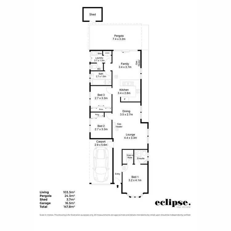 Floorplan of Homely house listing, 6 Rivett Place, Pooraka SA 5095
