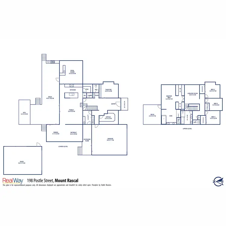 Floorplan of Homely house listing, 198 Postle Street, Mount Rascal QLD 4350