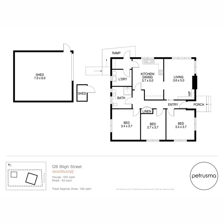 Floorplan of Homely house listing, 126 Bligh Street, Warrane TAS 7018