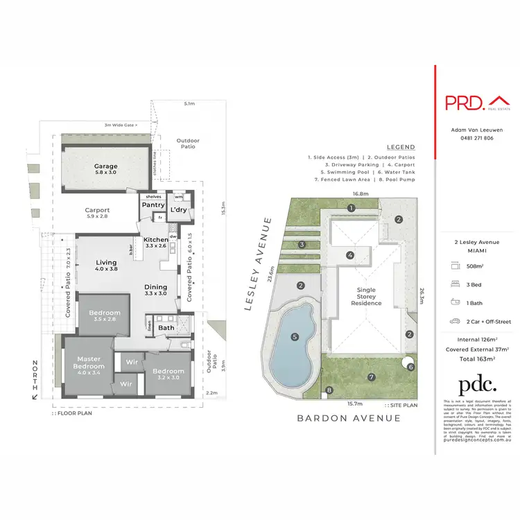 Floorplan of Homely house listing, 2 Lesley Avenue, Miami QLD 4220