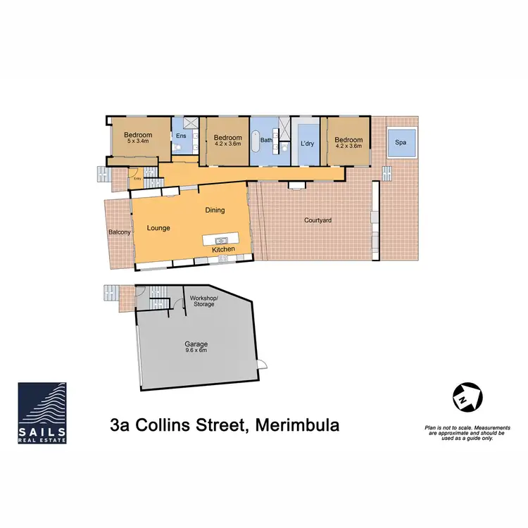 Floorplan of Homely house listing, 3A Collins Street, Merimbula NSW 2548