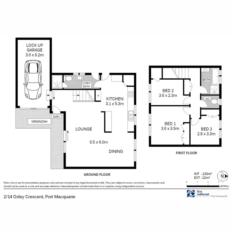 Floorplan of Homely townhouse listing, 2/14 Oxley Crescent, Port Macquarie NSW 2444