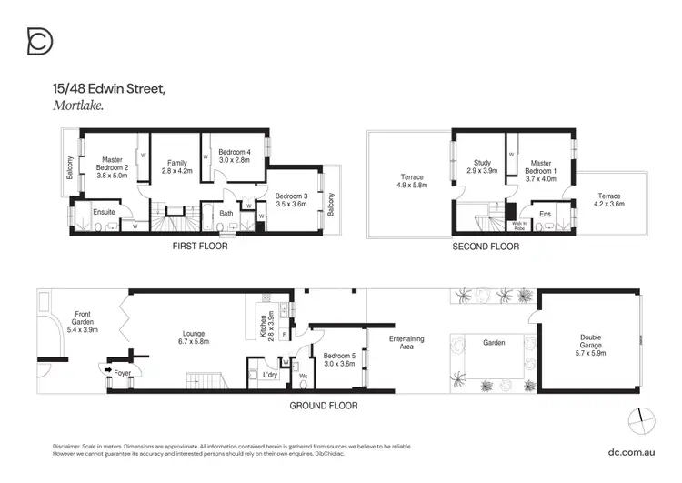 Floorplan of Homely townhouse listing, 15/48 Edwin Street, Mortlake NSW 2137