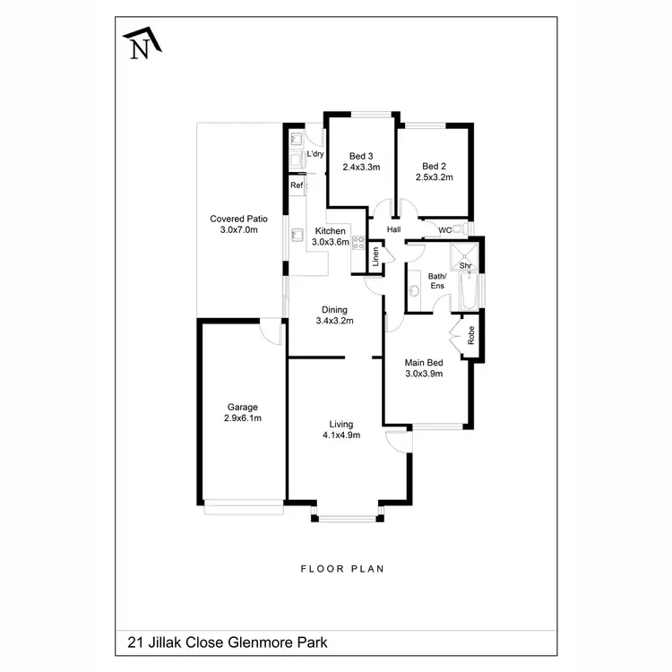 Floorplan of Homely house listing, 21 Jillak Close, Glenmore Park NSW 2745