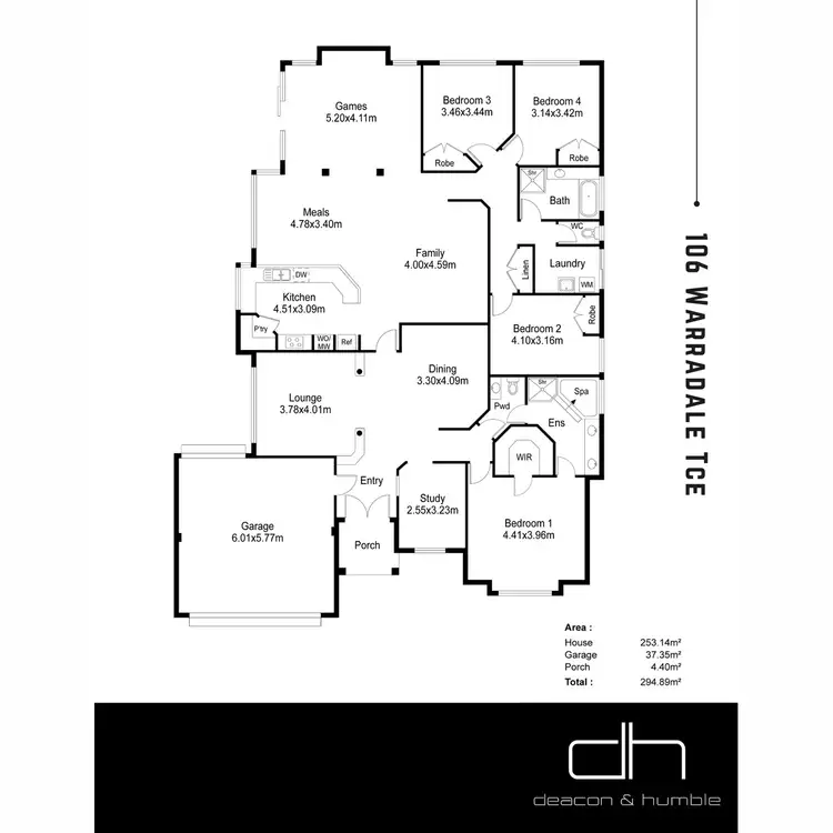 Floorplan of Homely house listing, 106 Warradale Terrace, Landsdale WA 6065