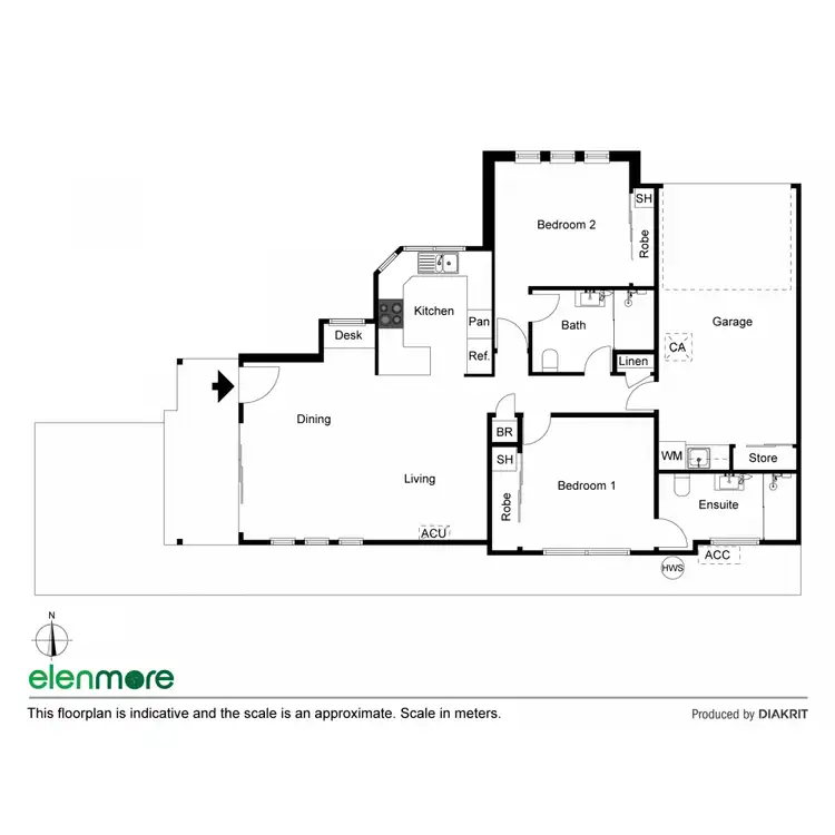 Floorplan of Homely apartment listing, 7/436 Hume Street, Middle Ridge QLD 4350
