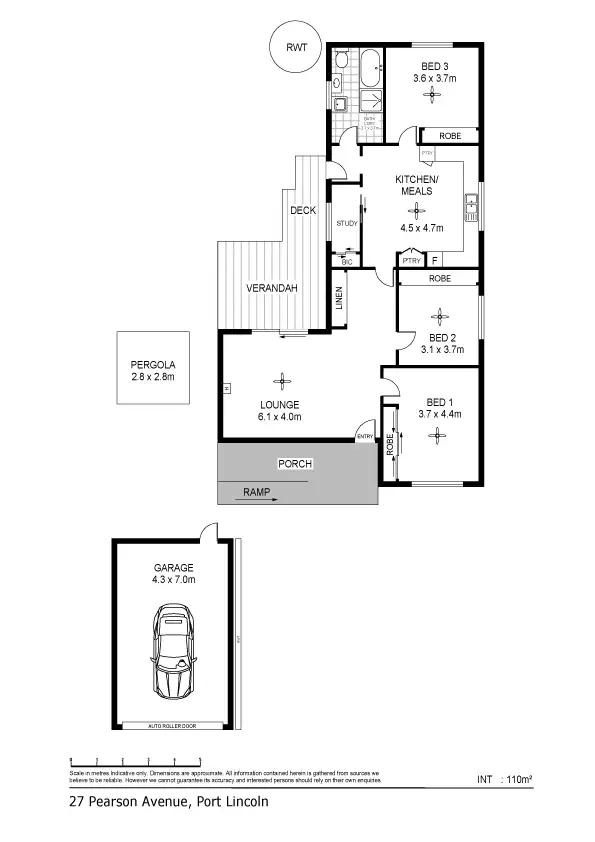 Floorplan of Homely house listing, 27 Pearson Avenue, Port Lincoln SA 5606