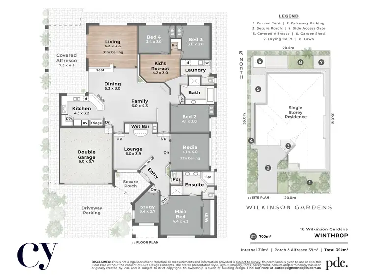 Floorplan of Homely house listing, 16 Wilkinson Gardens, Winthrop WA 6150