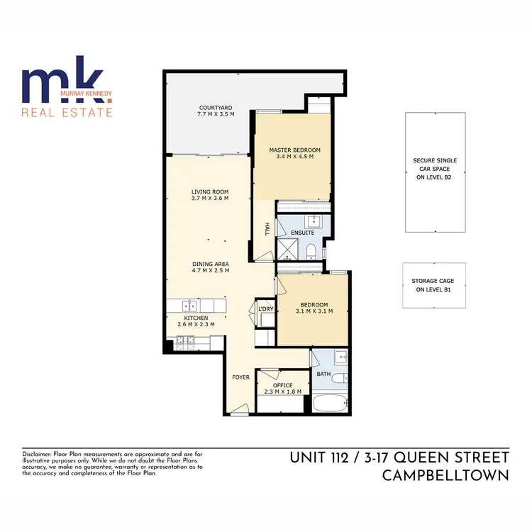 Floorplan of Homely unit listing, 112/3-17 Queen Street, Campbelltown NSW 2560