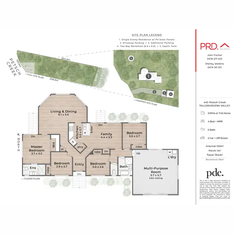 Floorplan of Homely house listing, 445 Petsch Creek Road, Tallebudgera Valley QLD 4228