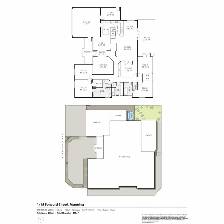 Floorplan of Homely house listing, 1/15 Forward Street, Manning WA 6152