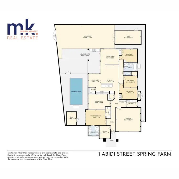 Floorplan of Homely house listing, 1 Abidi Street, Spring Farm NSW 2570