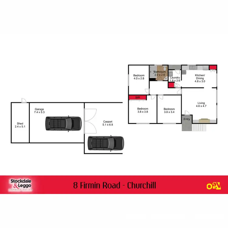 Floorplan of Homely house listing, 8 Firmin Road, Churchill VIC 3842
