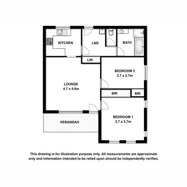 Floorplan of Homely unit listing, 1/11 Millard Street, Mount Gambier SA 5290