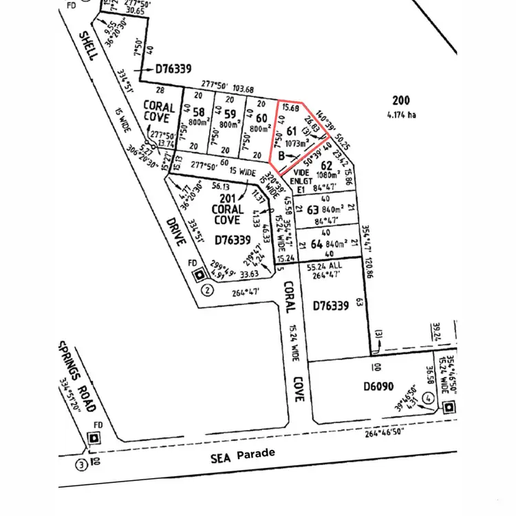 Floorplan of Homely land listing, 14 Coral Cove, Port Macdonnell SA 5291