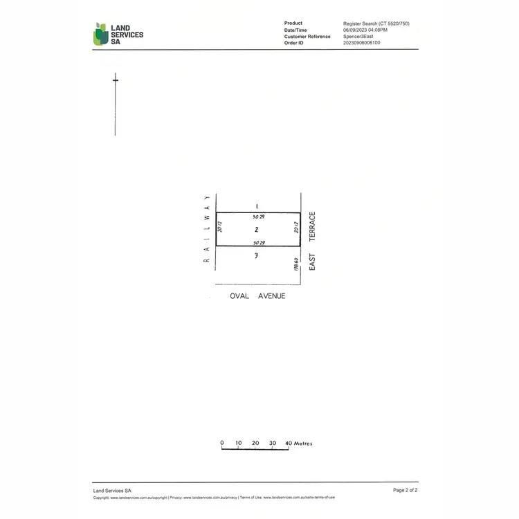 Floorplan of Homely land listing, 9 East Terrace, Brinkworth SA 5464