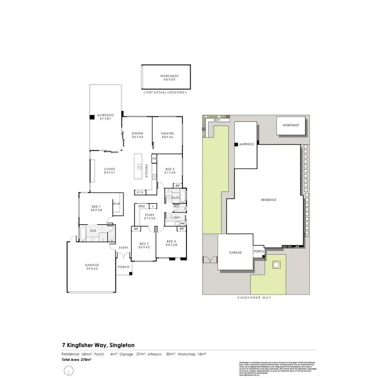 Floorplan of Homely house listing, 7 Kingfisher Way, Singleton WA 6175