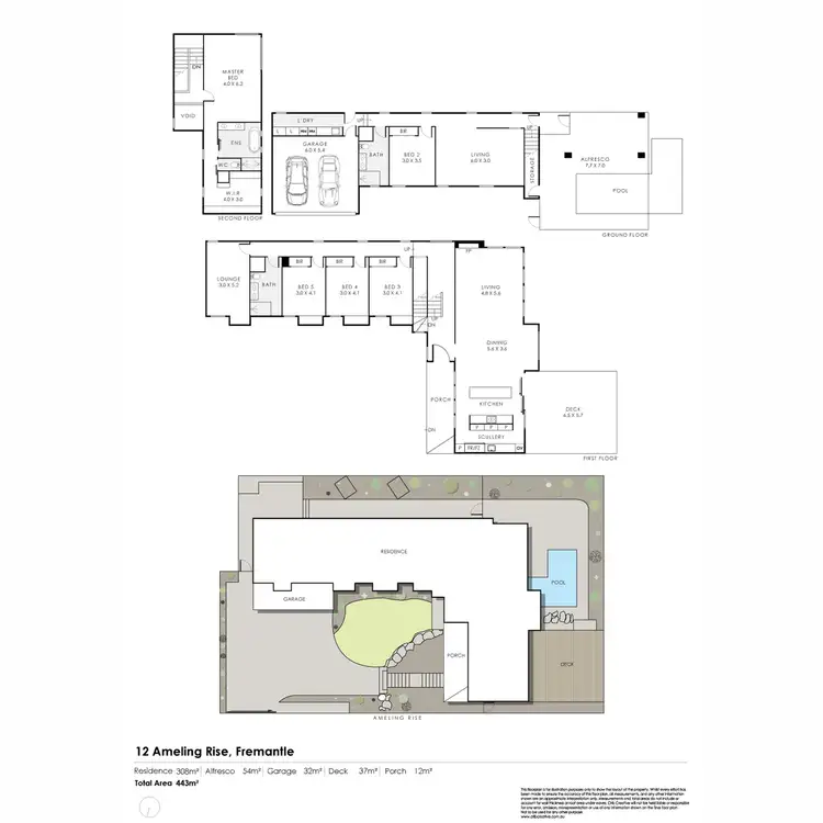Floorplan of Homely house listing, 12 Ameling Rise, Fremantle WA 6160