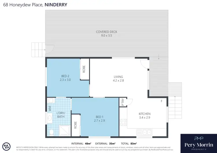 Floorplan of Homely house listing, 68 Honeydew Place, Ninderry QLD 4561
