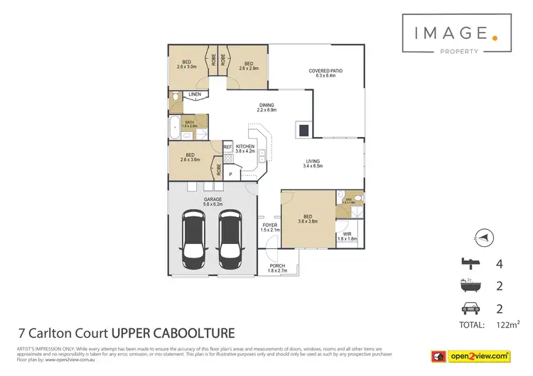 Floorplan of Homely house listing, 4 Carlton Court, Upper Caboolture QLD 4510
