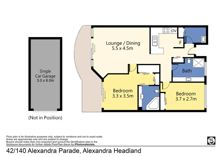 Floorplan of Homely apartment listing, 42/140-144 Alexandra Parade, Alexandra Headland QLD 4572