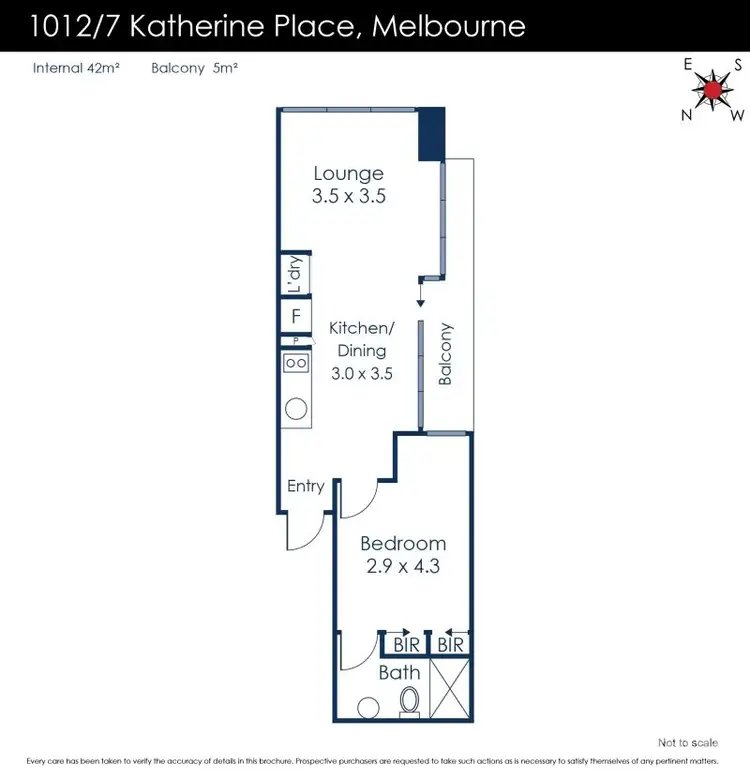 Floorplan of Homely apartment listing, 1012/7 Katherine Place, Melbourne VIC 3000