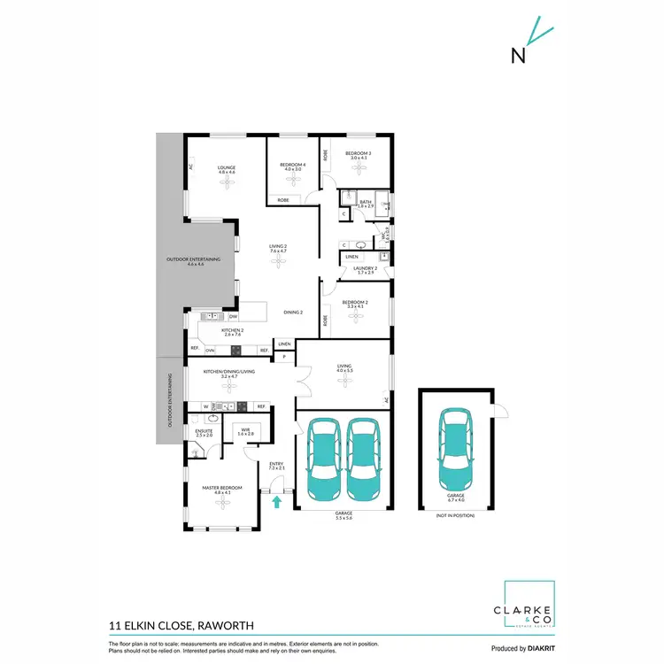 Floorplan of Homely house listing, 11 Elkin Close, Raworth NSW 2321
