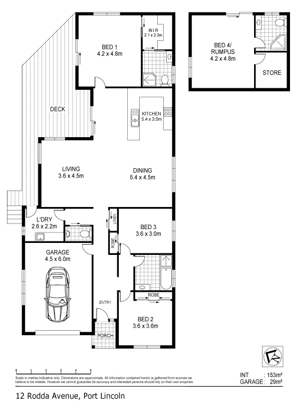 Floorplan of Homely house listing, 12 Rodda Avenue, Port Lincoln SA 5606