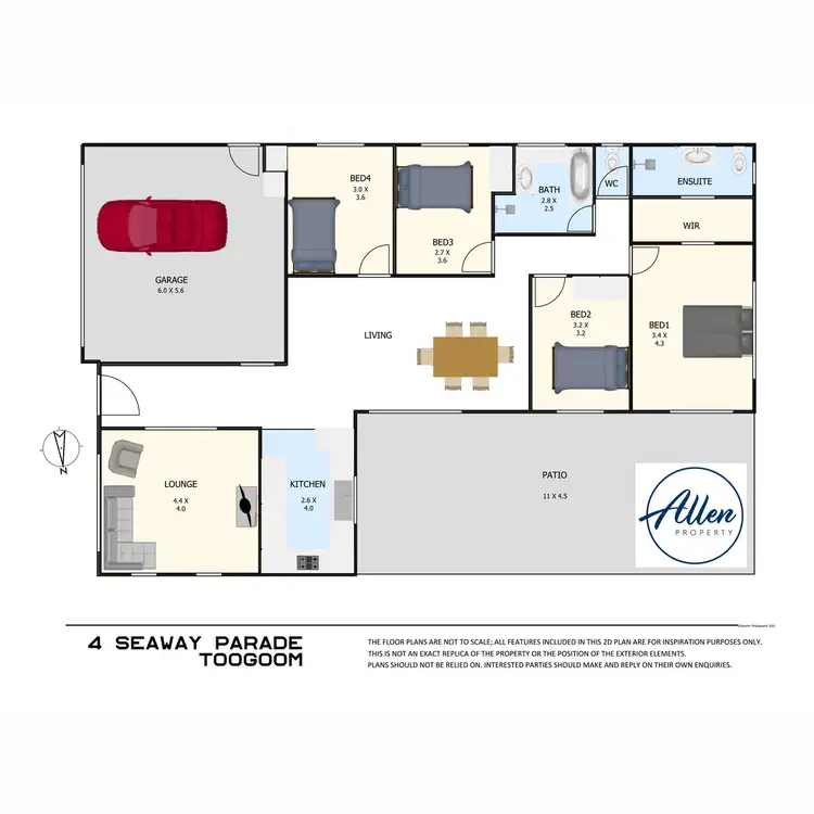 Floorplan of Homely house listing, 4 Seaway Parade, Toogoom QLD 4655
