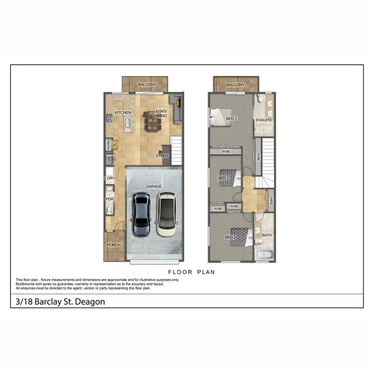 Floorplan of Homely townhouse listing, 3/18 Barclay Street, Deagon QLD 4017