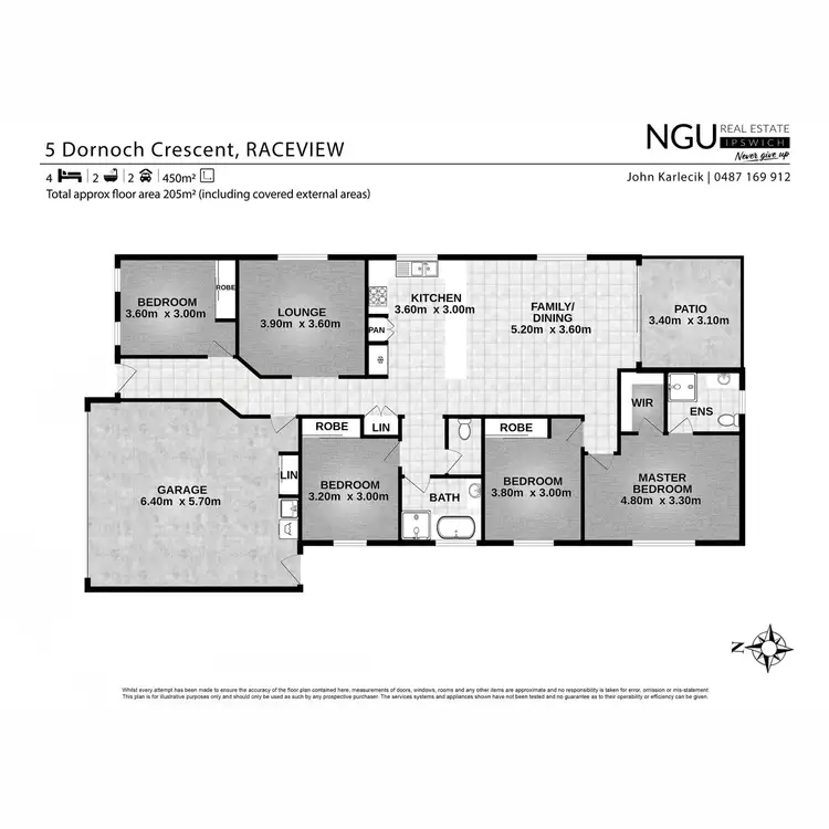 Floorplan of Homely house listing, 5 Dornoch Crescent, Raceview QLD 4305
