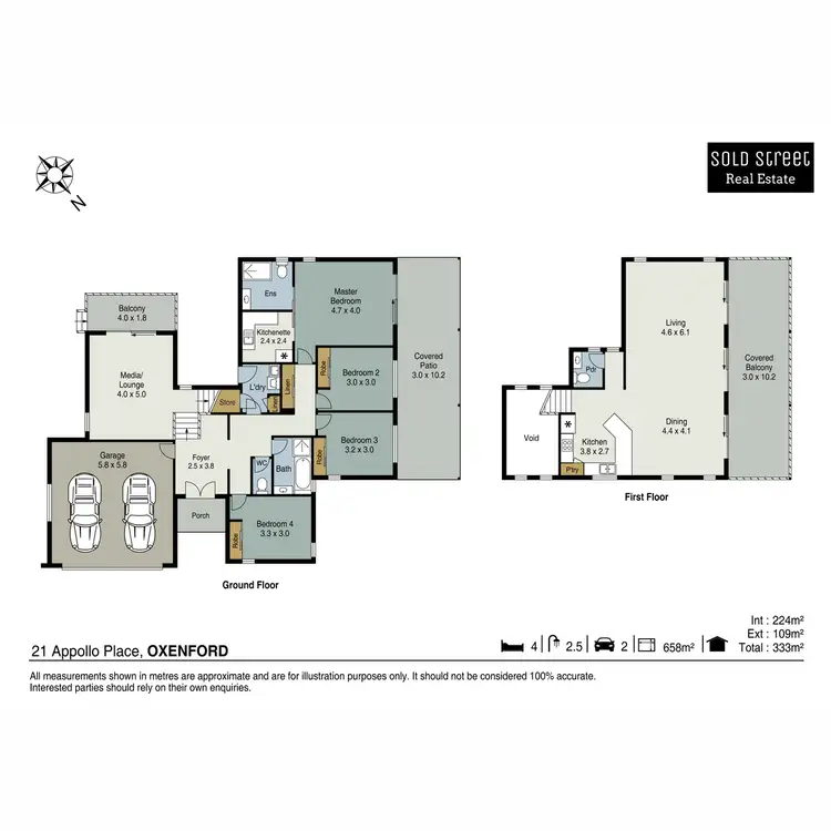 Floorplan of Homely house listing, 21 Appollo Place, Oxenford QLD 4210