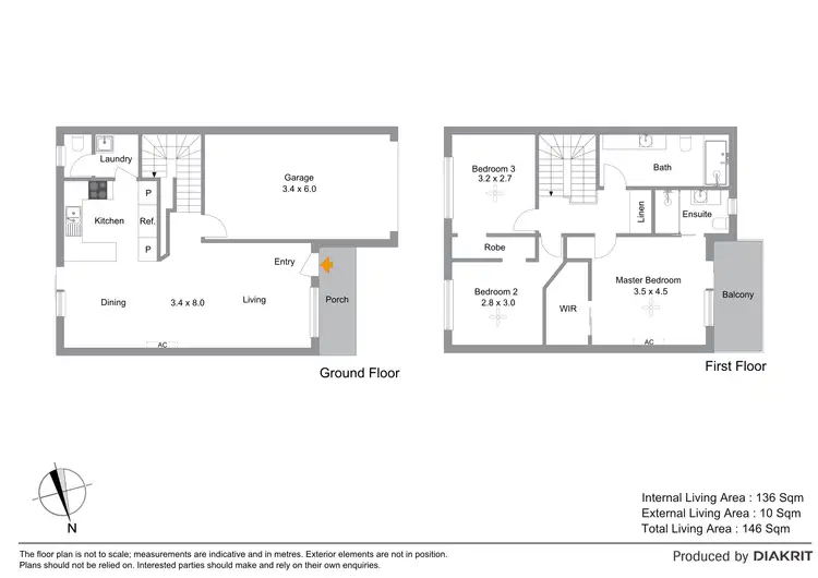 Floorplan of Homely townhouse listing, 147/350 Leitchs Road, Brendale QLD 4500