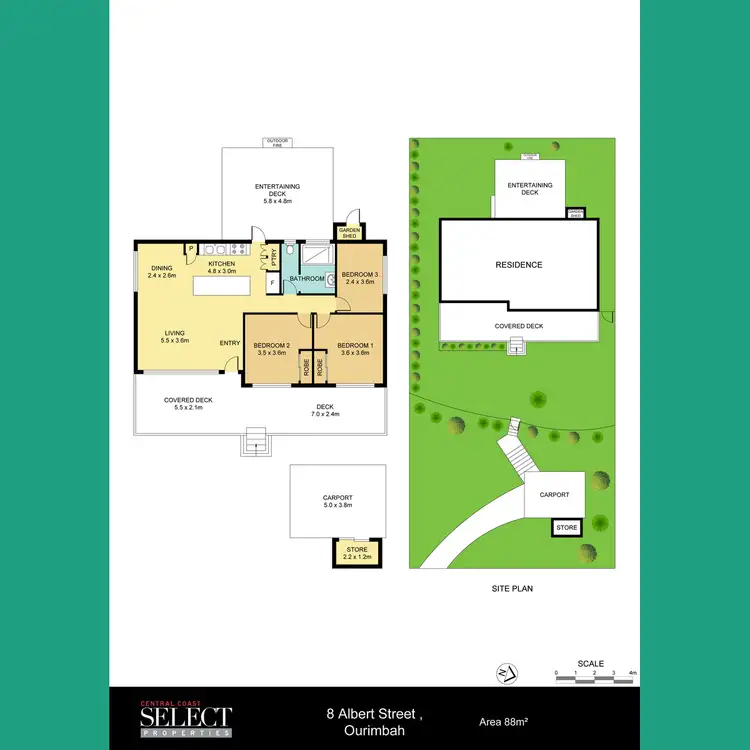 Floorplan of Homely house listing, 8 Albert Street, Ourimbah NSW 2258