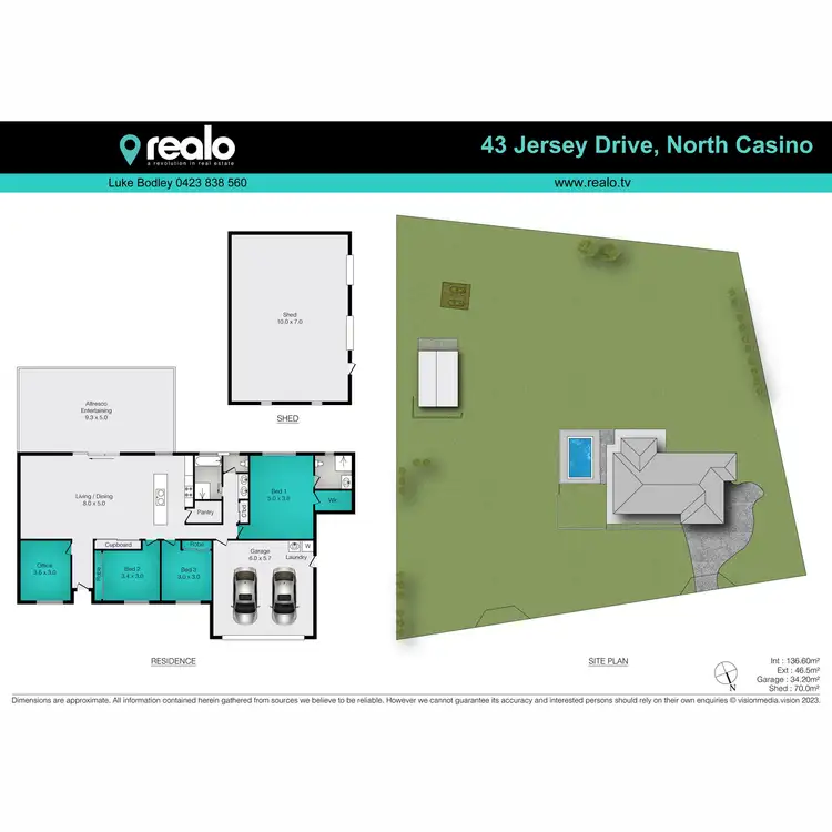 Floorplan of Homely rural property listing, 43 Jersey Drive, North Casino NSW 2470