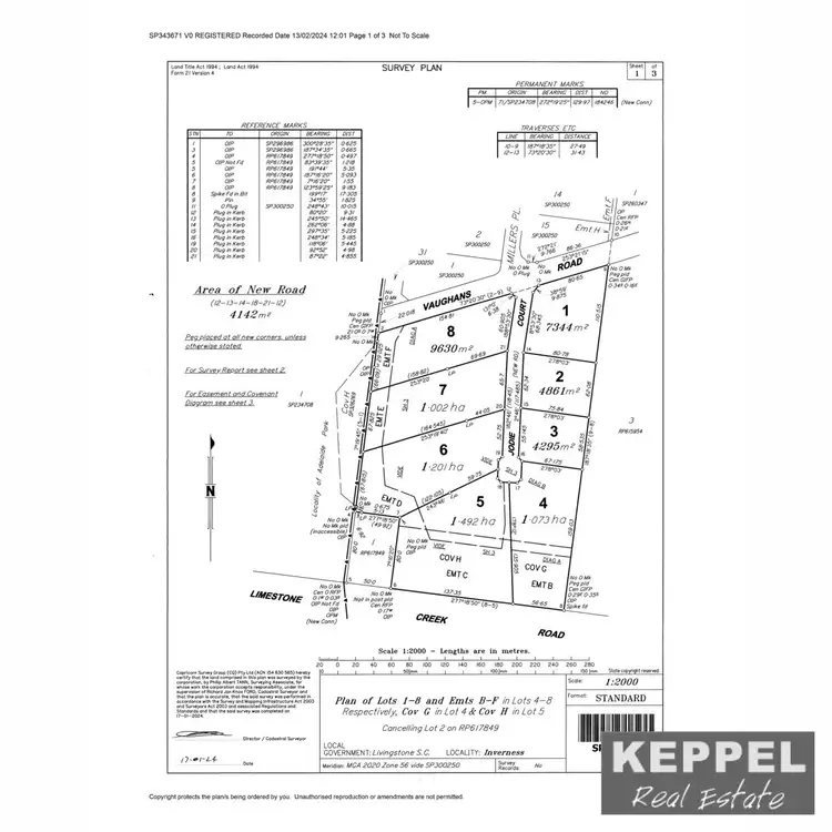 Floorplan of Homely land listing, LOT 3, 109 Vaughans Road, Inverness QLD 4703