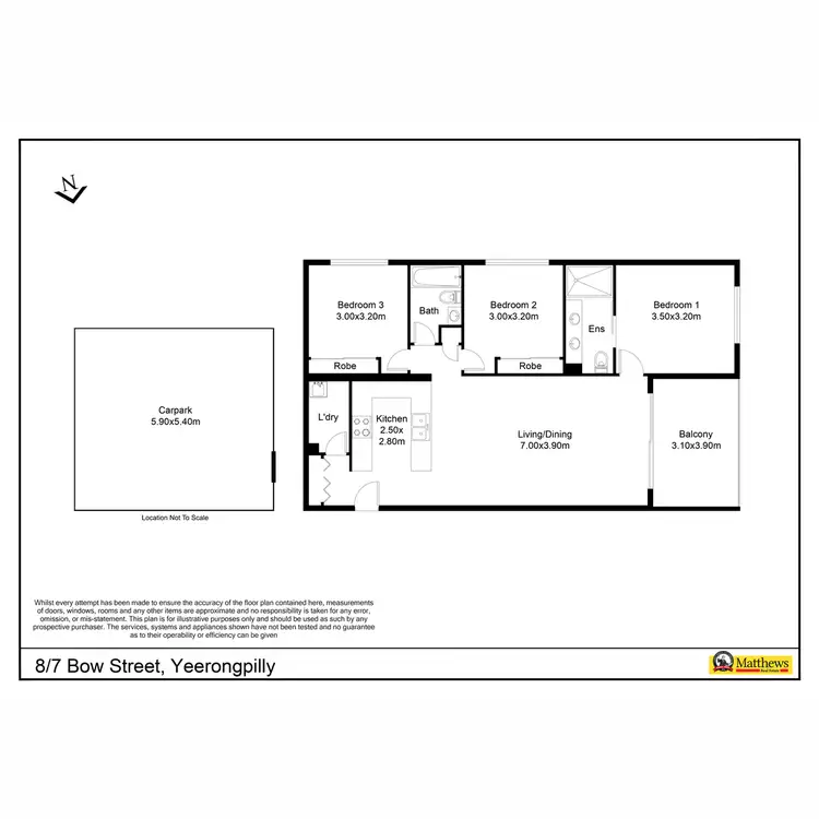 Floorplan of Homely unit listing, 8/7 Bow Street, Yeerongpilly QLD 4105