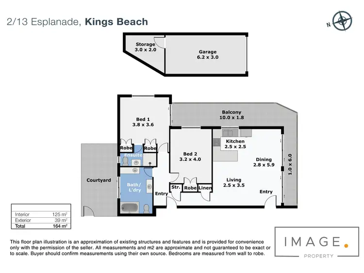 Floorplan of Homely apartment listing, 2/13 Esplanade Headland, Kings Beach QLD 4551