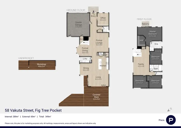 Floorplan of Homely house listing, 58 Vakuta Street, Fig Tree Pocket QLD 4069