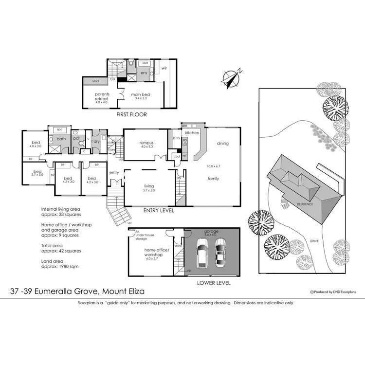 Floorplan of Homely house listing, 37-39 Eumeralla Grove, Mount Eliza VIC 3930