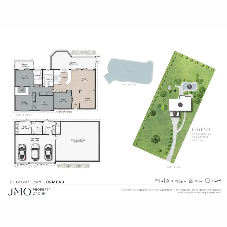 Floorplan of Homely rural property listing, 22 Leaver Court, Ormeau QLD 4208