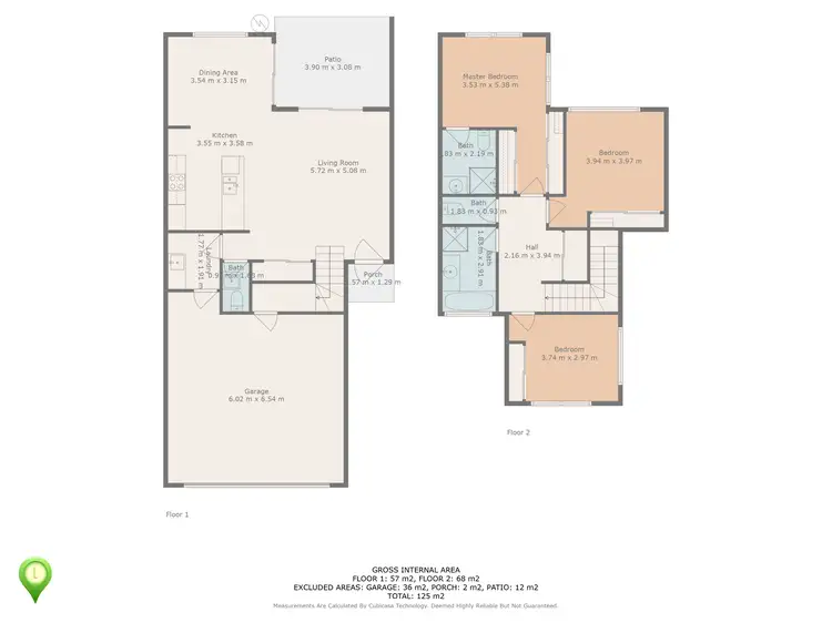 Floorplan of Homely townhouse listing, 3/61 Katherine Road, Calliope QLD 4680