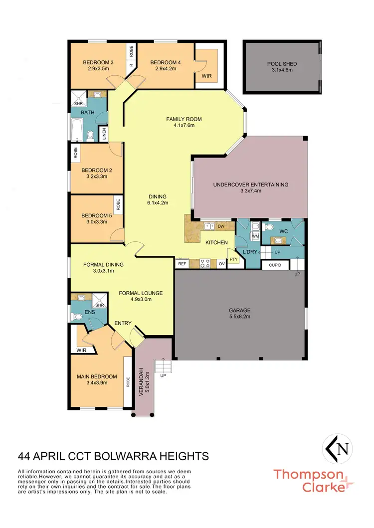 Floorplan of Homely house listing, 44 April Circuit, Bolwarra Heights NSW 2320
