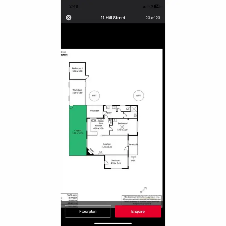 Floorplan of Homely house listing, 11 Hill Street, Saddleworth SA 5413