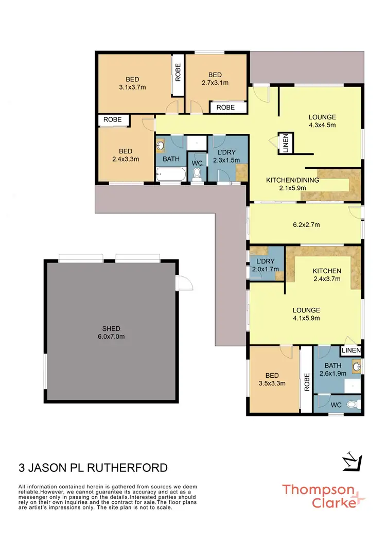 Floorplan of Homely house listing, 3 Jason Place, Rutherford NSW 2320