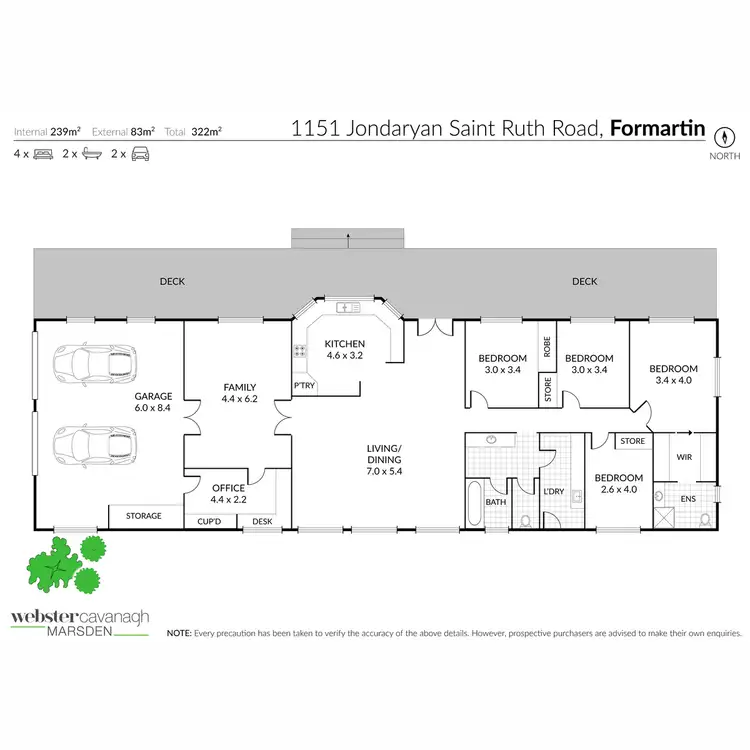 Floorplan of Homely rural property listing, 1151 Jondaryan Saint Ruth Road, Formartin QLD 4404