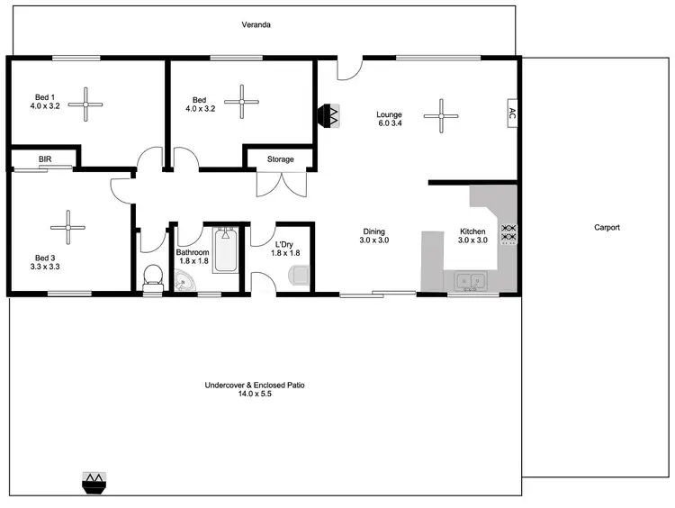 Floorplan of Homely house listing, 27 Robertson Road, Port Lincoln SA 5606