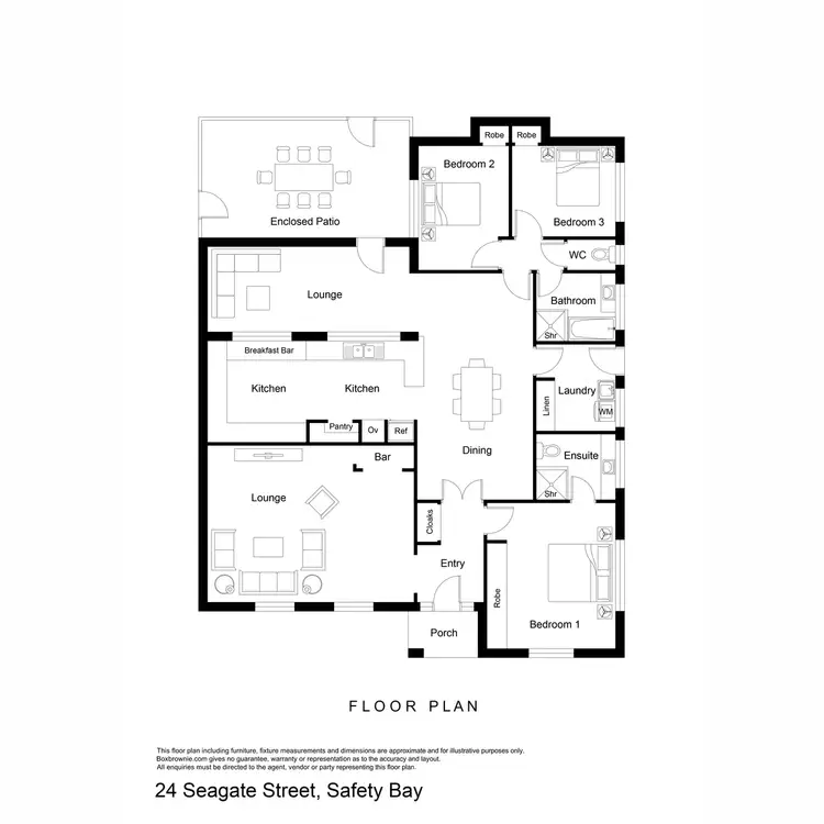 Floorplan of Homely house listing, 24 Seagate Street, Safety Bay WA 6169