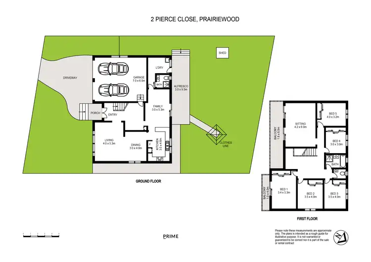 Floorplan of Homely house listing, 2 Pierce Close, Prairiewood NSW 2176