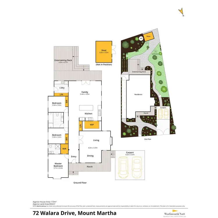 Floorplan of Homely house listing, 72 Walara Drive, Mount Martha VIC 3934